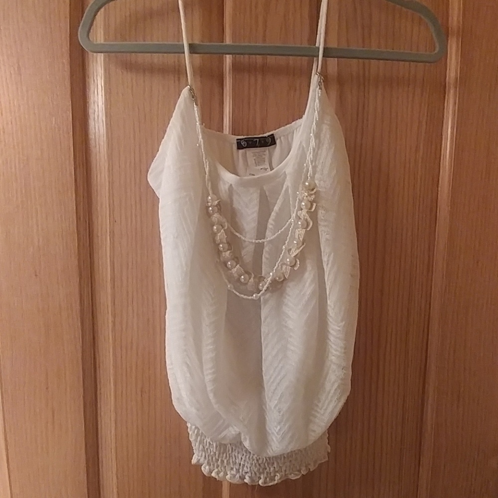 White tank top